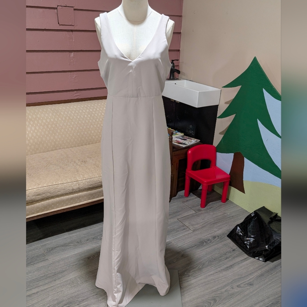 Beige Mermaid Gown